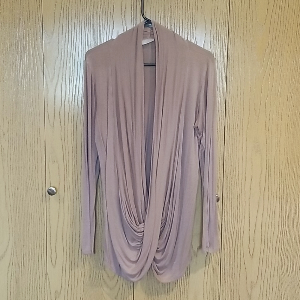 Long sleeve cross cross front